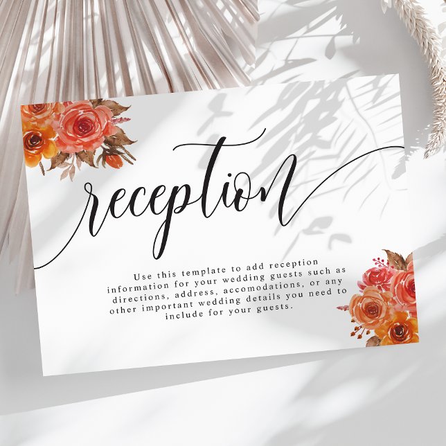 Otoño Recepción de Boda Floral Terracotta (Subido por el creador)
