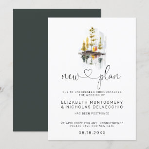 Otoño ruso   Invitación Boda pospuesta