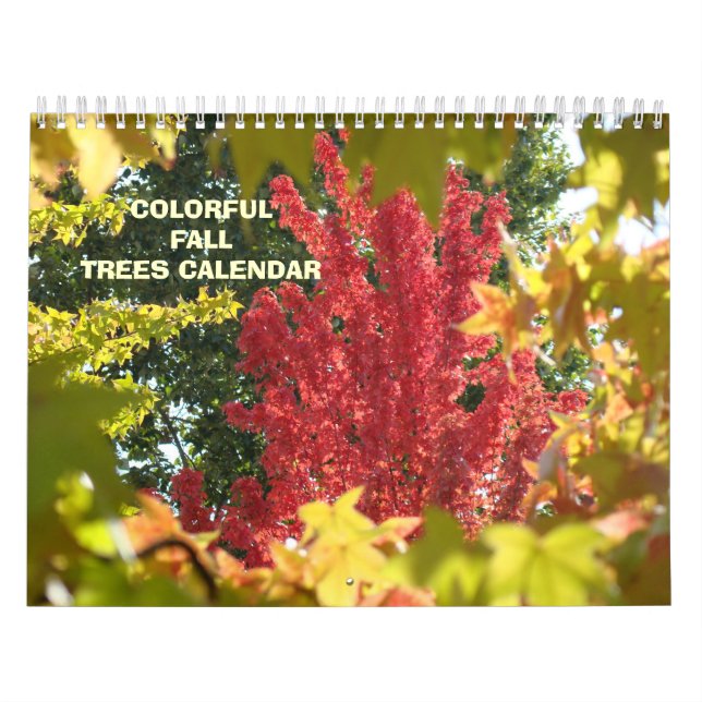 Otoño Sale de calendarios de árboles otoñales CALE (Tapa)