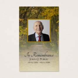 Otoño Sale de Lane Funeral Memorial Prayer