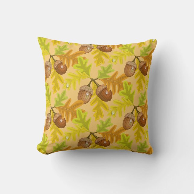 Otoño Sale del Cojín decorativo Acorn (Anverso)