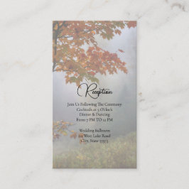 Otoño Sale Tarjeta De Alojamiento Rústico De Recep