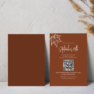 Otoño Salir Boda RSVP Código QR