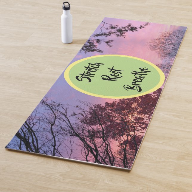 Otoño Sunset Stretch Rest Breathe Yoga Mat (In situ)