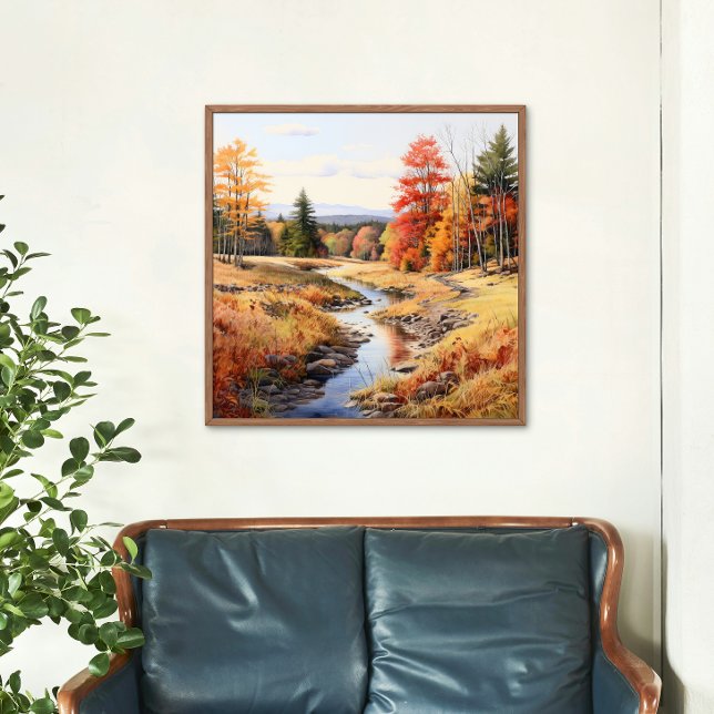 Otoño Y Otoño En El Arte Acuático Del Río Vermont (Subido por el creador)