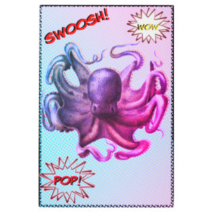Otopus Metalizado pop colorido arte