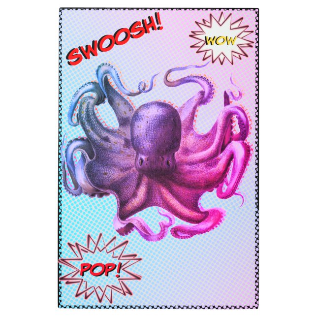 Otopus Metalizado pop colorido arte (Anverso)