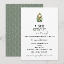 Otra pequeña semilla en camino invitación para beb