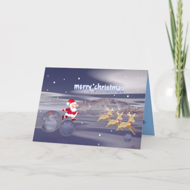Otra tarjeta de Navidades personalizados lindos (Anverso)