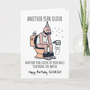 "Otro año mayor" 65 Tarjeta de cumpleaños divertid