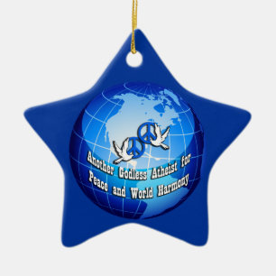 Otro ateo ateo para el ornamento de la estrella de