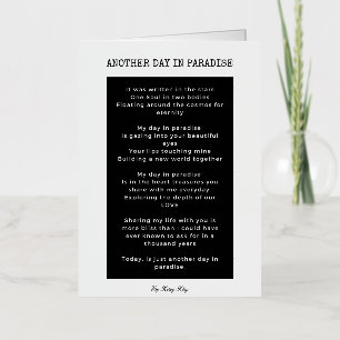 Otro día en el paraíso poema de amor