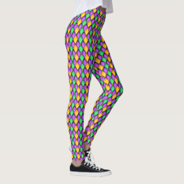 Otro Mardi Gras Diamonds Pop Fashion Leggings