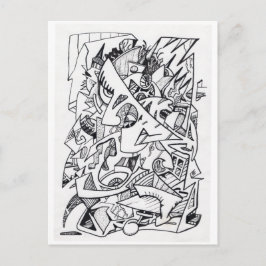 Otros planos de aquí, tarjeta postal de dibujo de 