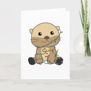Otter Navidad Nieve Animales Otter Adulto Cl