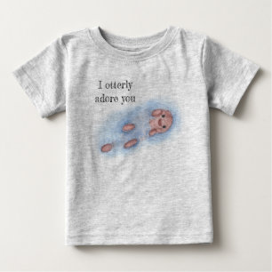 Otterly le adoro camiseta del niño