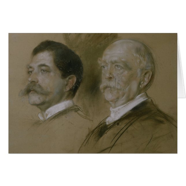 Otto von Bismarck y su hijo Herberto (Anverso (Horizontal))