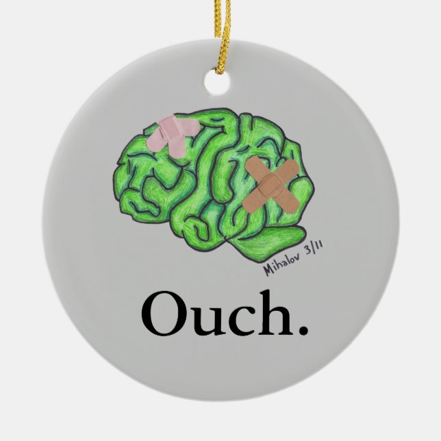 "Ouch" ornamento (Frente)