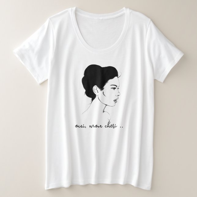 Oui, Mon Cheri T-Shirt (Anverso del diseño)