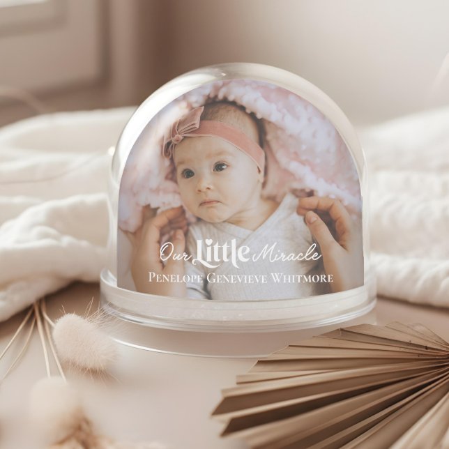 Our Little Miracle Baby Birth Stats Photo Keepsake (Our Little Miracle Baby Birth Stats Photo Keepsake Snow Globe)