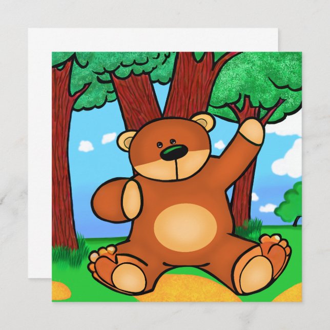 Ours dans la prairie - Bear in grassland (Anverso / Reverso)