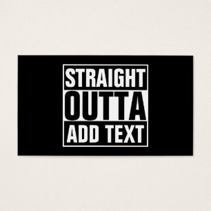 OUTTA RECTO - añada su texto aquí/créelo para
