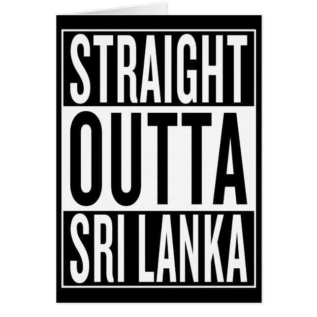 outta recto Sri Lanka (Frente)
