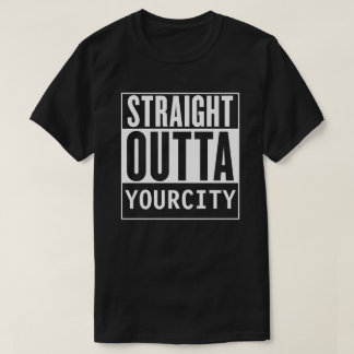 Outta recto su camiseta de la ciudad