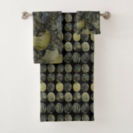 Oval Banda Agate Gemstone Patrón de cuatro partes