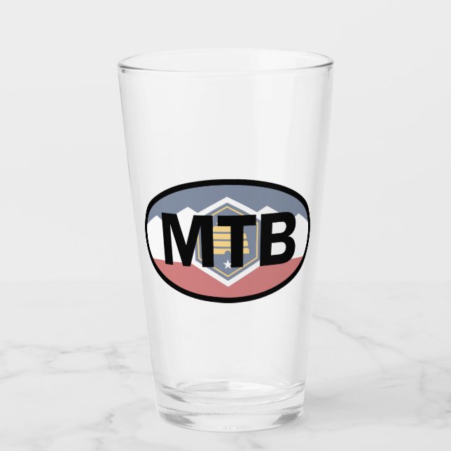 Oval de ciclismo de montaña Utah Flag (Anverso)