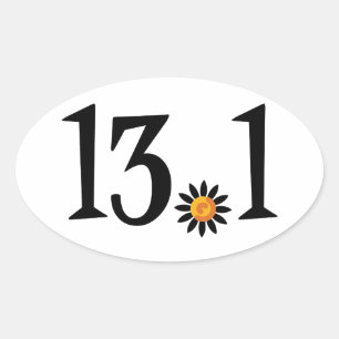 Ovalada 13,1 pegatina
