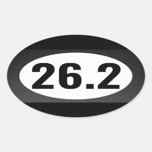 Ovalada 26.2 Pegatina de la competición de maratón