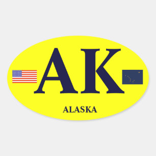 Ovalada Alaska* Parachoque de estilo euro pegatina de para