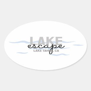 Ovalada Alquiler de vacaciones en Lake House - Pegatina Ov