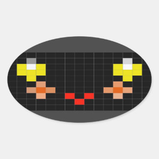 Ovalada Añadir una sonrisa extra a este pegatina con una s