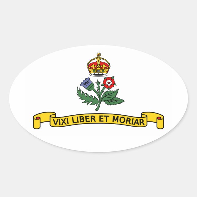 Ovalada Bandera de Annapolis, Pegatina de Maryland Oval (Anverso)