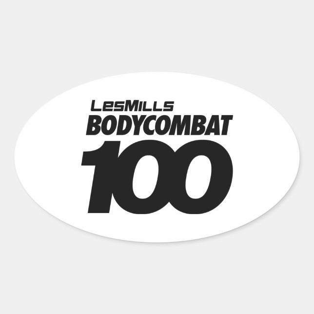 Ovalada BODYCOMBAT 100 Pegatina (Anverso)