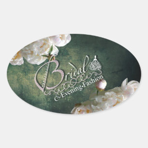 Ovalada BRIDAL Y MODA NOCTURNA - Pegatina