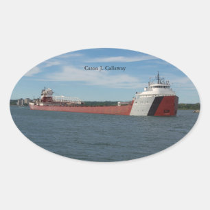 Ovalada Cason J. Callaway pegatina