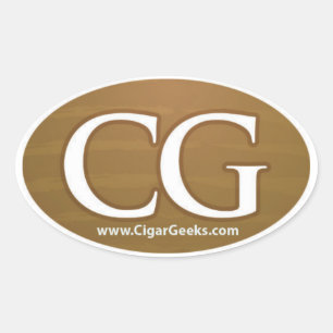 Ovalada Cigar Geeks Oval Pegatina