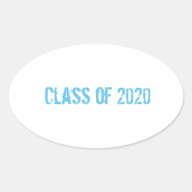 Ovalada Clase de pegatina 2020 (Anverso)