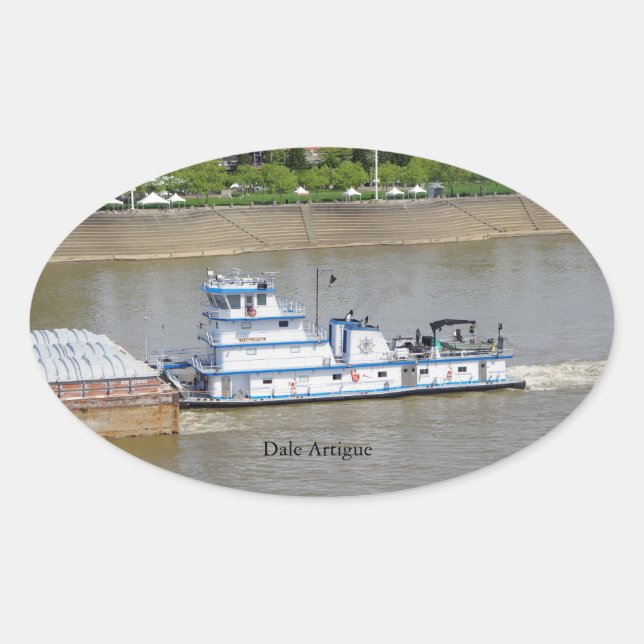 Ovalada Dale Artigue pegatina (Anverso)