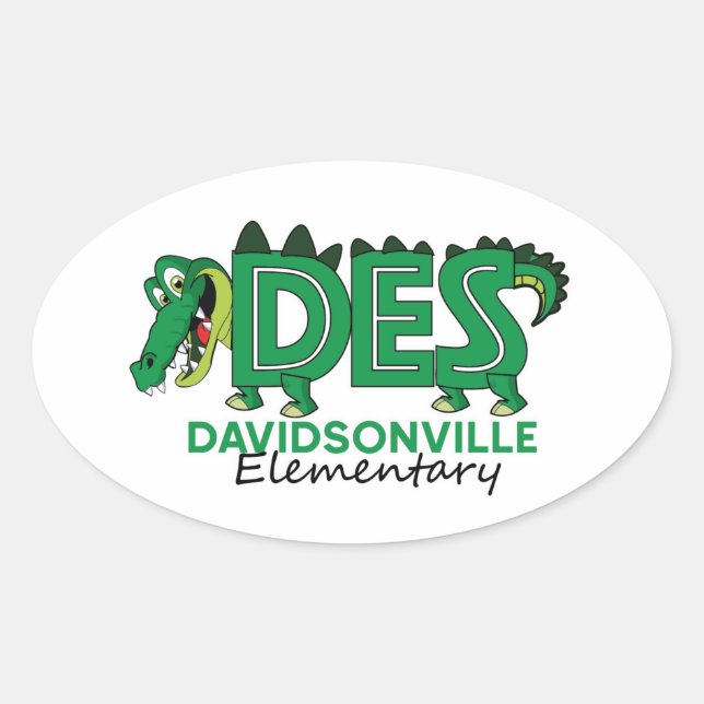 Ovalada DES - Gator Gear Pegatina - Nuevo! (Anverso)