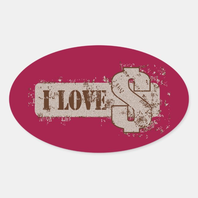 Ovalada Dinero - pegatina (Anverso)