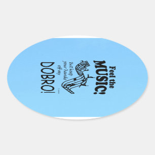 Ovalada Dobro Siente El Pegatina Del Oval De La Música