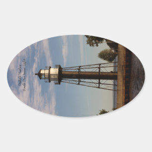 Ovalada Duluth Harbour South Pier Inner Light pegatina