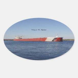 Ovalada Edgar B. Speer pegatina
