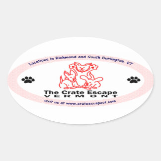 Ovalada El Pegatina del óvalo de escape de la tasa