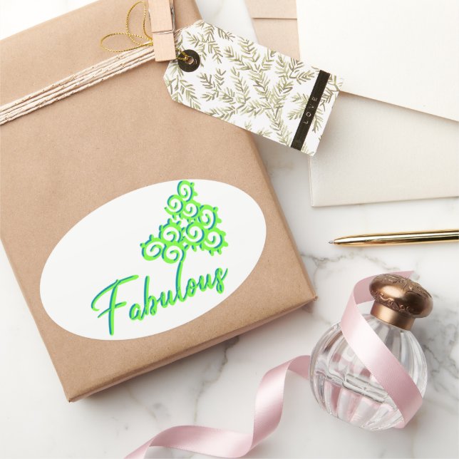 Ovalada Fab Iz, Como Pegatina De Fab Duz Oval (Regalar)