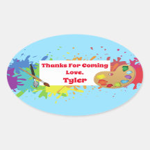 Fiesta Artista Gracias Pegatina